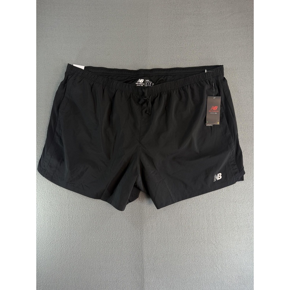 New Balance Accel Shorts Mens 4XL Black 5 Inseam Running NB DRY Big &‎ Tall NWT